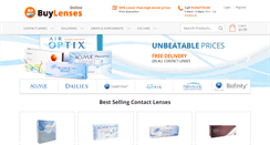 Desktop Screenshot of buylensesonline.com